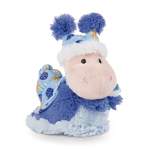 NICI Cuddly Snail Sille 17cm Blue Standing - Sustainable Soft Toy Made of Soft Plush, Cute Soft Toy to Cuddle and Play With, for Children & Adults, Great Gift Idea