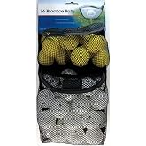 Intech Practice Golf Balls for Backyard or Indoors, 36 Pack (24 White Plastic Golf Balls with Holes and 12 Soft Yellow Foam Golf Balls)