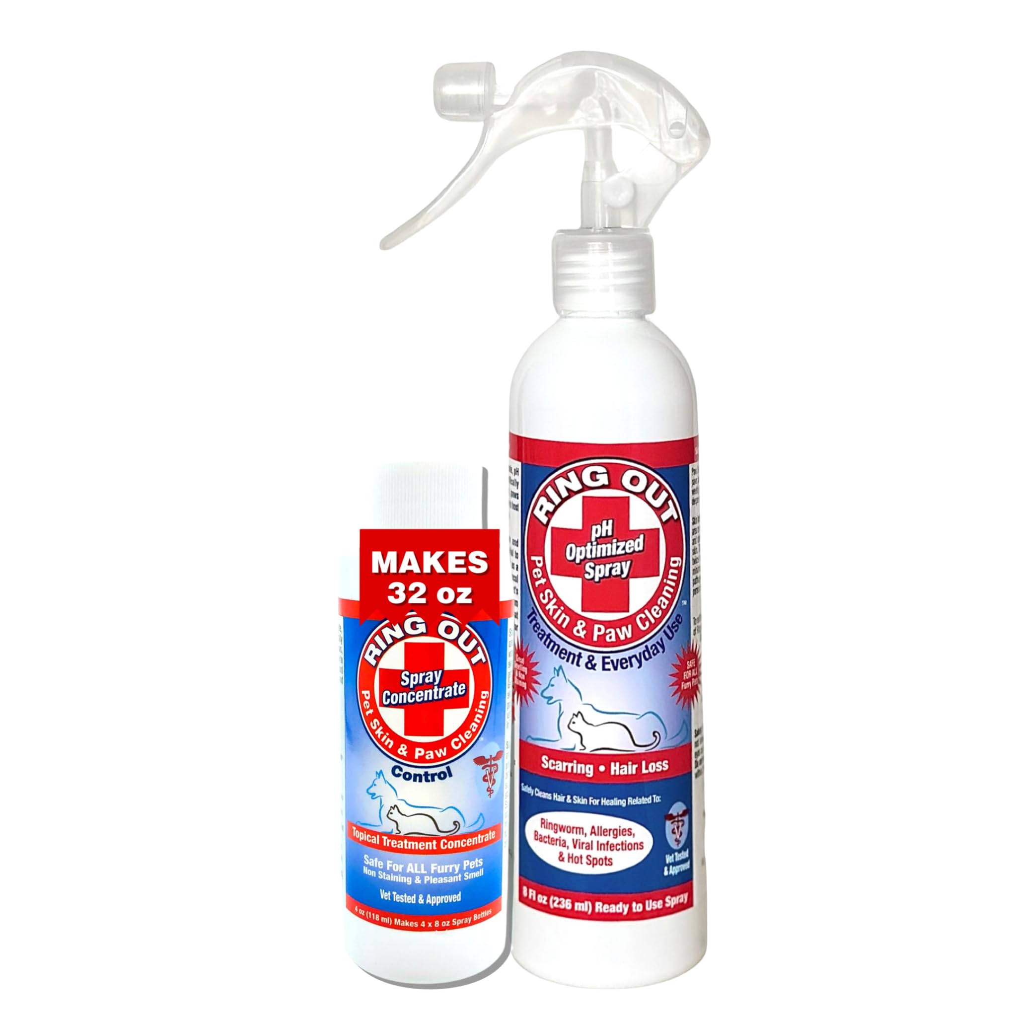 Photo 1 of *SEE NOTES** Ring Out for Pets: Control & Help Ringworm | Clean Pets Skin & Paws | Recovery & Itch Relief Calming Spray for Dog, Cat, Guinea Pig, Small or Large Animals/Pet. (Empty Applicator Bottle Included)