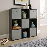 Home Source 9 Shelf Cube Bookcase Storage Unit Black view 2