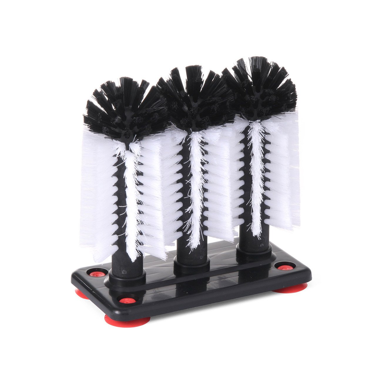 Hendi Glass Brush Standard, 190x100x(H)180 mm, Black/White, Hauteur des brosses : 18 cm
