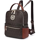 MKP Small Backpack Purse for Ladies Women Fashion Multi Pockets Daypacks with Front Zip Pocket