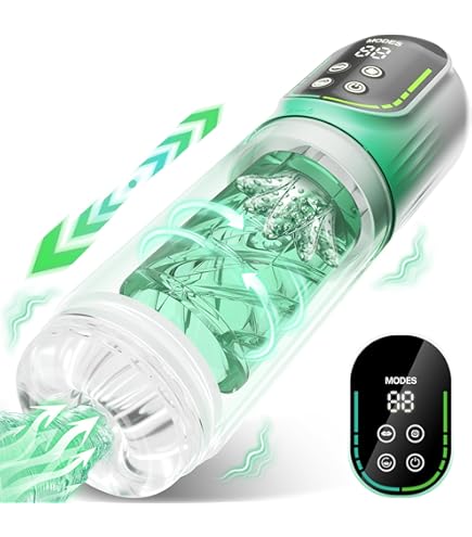 Amazon.com: Male Masturbator with 12 S Vacuum Pump & 7 Thrusting Rotating  Vibrating Sucking Licking LCD SJ86025 : Health & Household