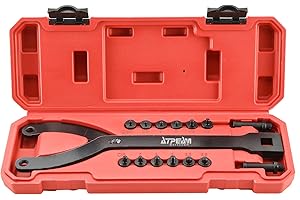 ATPEAM Spanner Wrench Set with Variable Pins 15Pc Adjustable Spanner Wrench fits Camshaft pulleys