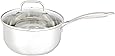 Amazon Basics Stainless Steel Sauce Pan with Lid, 3-Quart