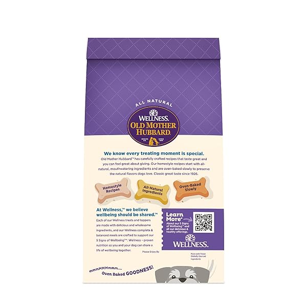 WELLNESS OLD MOTHER HUBBARD CLASSIC ORIGINAL MIX DOG BISCUITS, NATURAL TRAINING TREATS, 4 FLAVORS, MINI SIZE, 20 OZ BAG