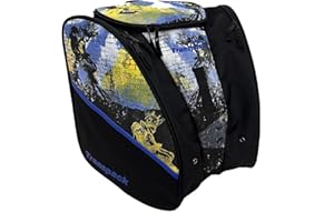 TRANSPACK Edge Junior+ 38L Water-Resistant Padded Multi-Compartment Ski/Snowboard Boot Helmet Goggles & Gear Backpack Bag