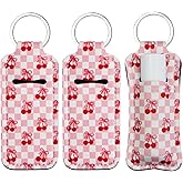Haevola Cute Chapstick Holder Keychain for Women – Lip Balm & Lip Gloss Holder Keychain Accessories Gift, Purse Charm Clip