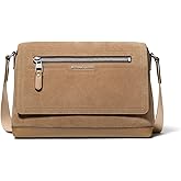 Michael Kors Dakota Small Flap Messenger Bag, Nickel-Tone Hardware/Husk