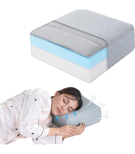 Amazon.com: The Cube Memory Foam Square Pillow for Side