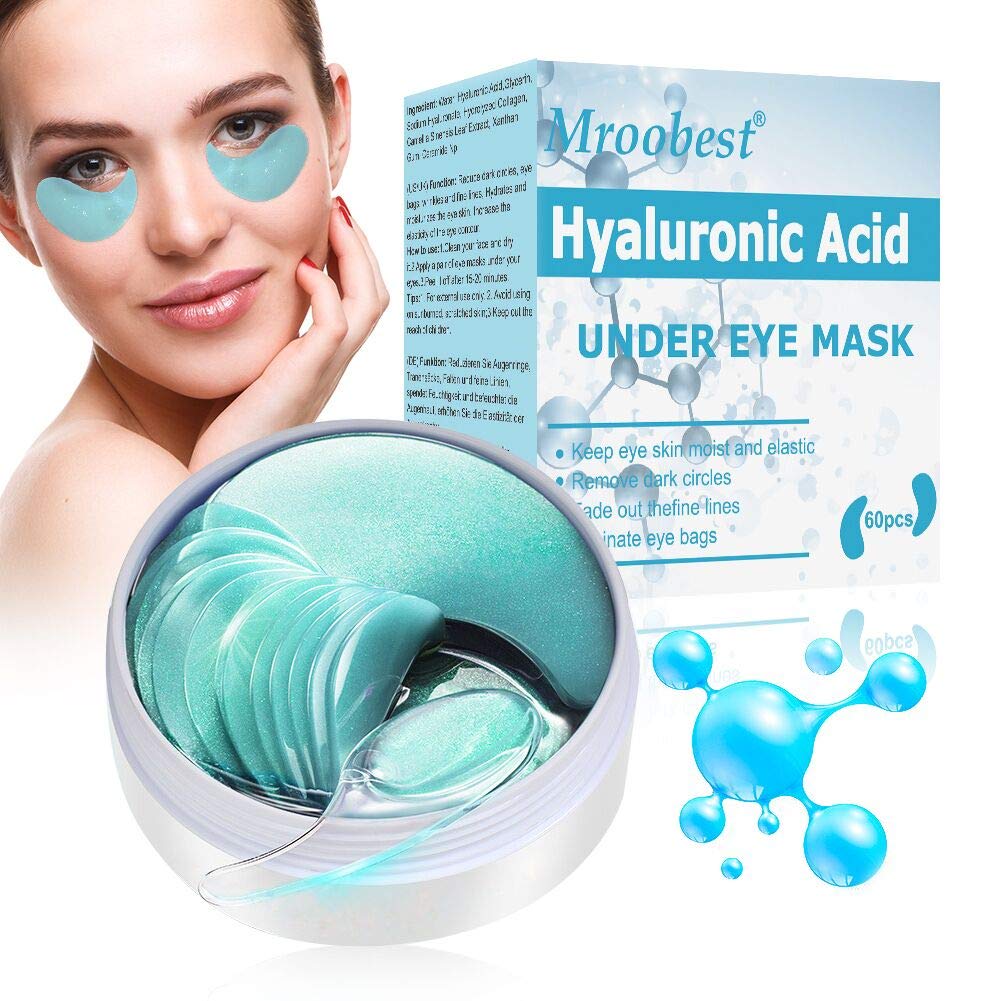 Under Eye Patches, Eye Treatment Mask, Collagen Eye Mask, Under Eye Mask with Anti-Aging Hyaluronic Acid for Reducing Dark Circles Puffiness Wrinkles, Under Eye Bags Treatment - 30 Pairs : Beauty