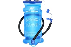 N NEVO RHINO Hydration Bladder1.5L- 2L-3L Leak Proof Water Reservoir, BPA -Free Water Pouch, Water Bladder for Hydration Pack，Hiking Backpack