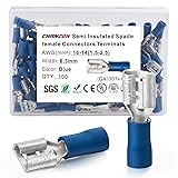 Chanzon 100pcs UL Listed 1/4" Female Spade