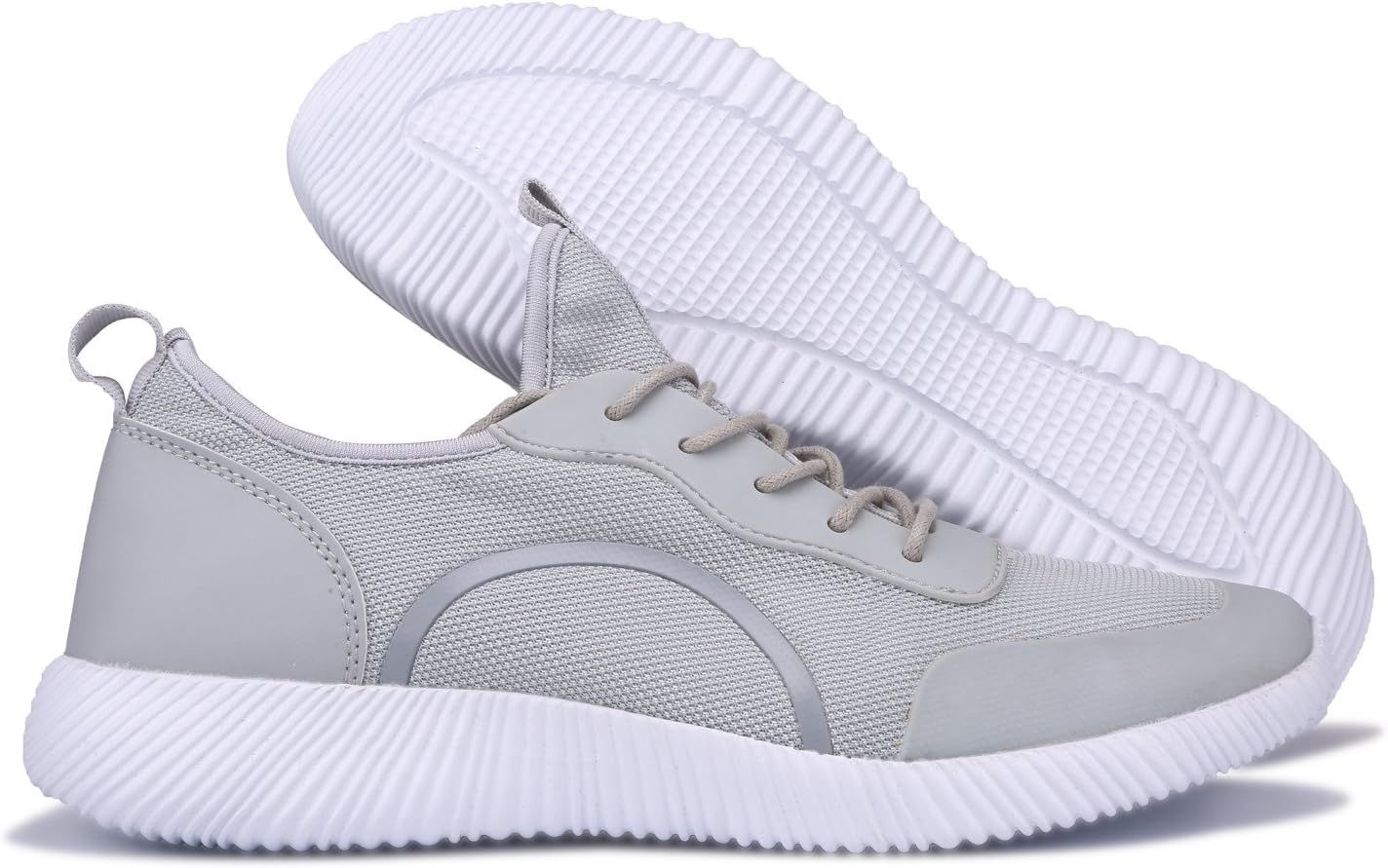 kysen Men's Running Shoes Breathable Sneakers Mesh Casual Athletic Lightweight(US11 Gray)