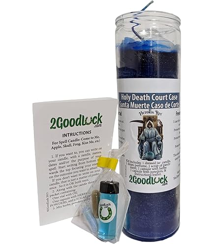 Amazon.com: Holy Death 3 Skulls Dressed Candle Kit - Santa Muerte