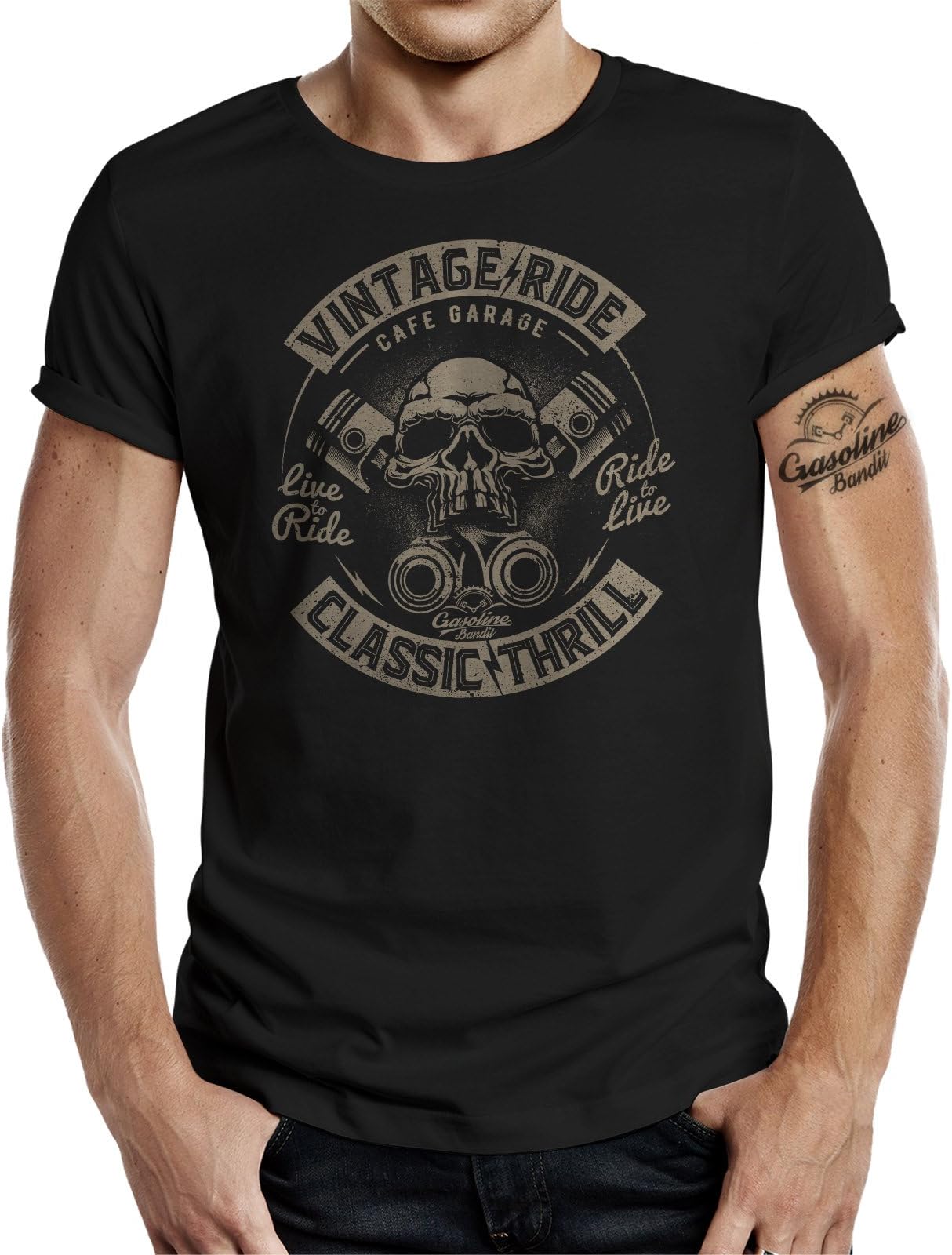 Original Design Biker Shirt: Vintage Ride Classic Thrill
