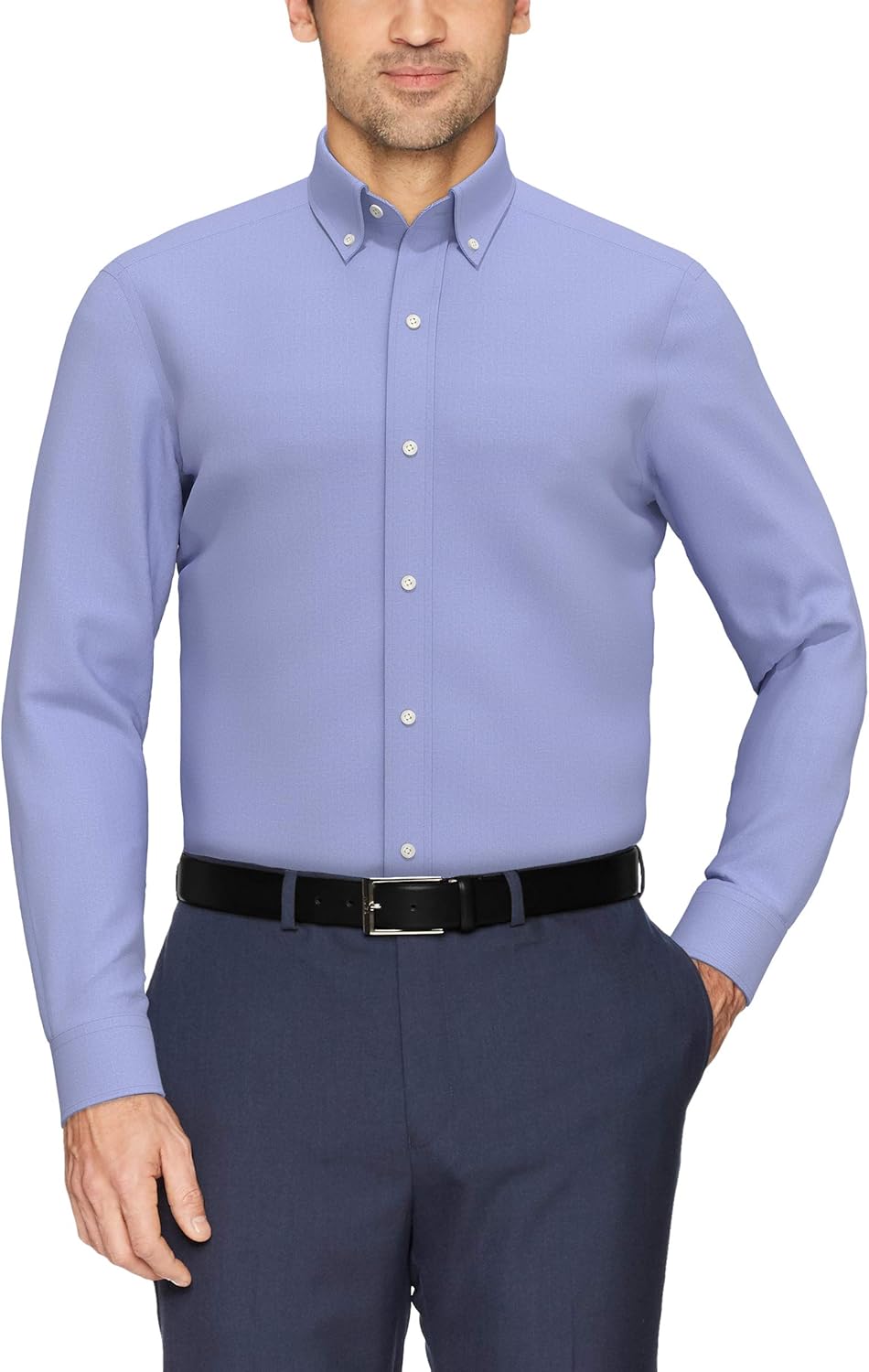  Brand - Buttoned Down Men's Tailored-Fit Button Collar Pinpoint Non-Iron Dress Shirt: Clothing