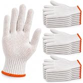 EIRUN Cotton Work Gloves for Warehouse, Moving, Gardening and Cleaning | Breathable Knit Fabric, Flexible Fit, Reusable Design, Packing, Sorting, Moving, Cleaning, Maintenance and Daily Labor