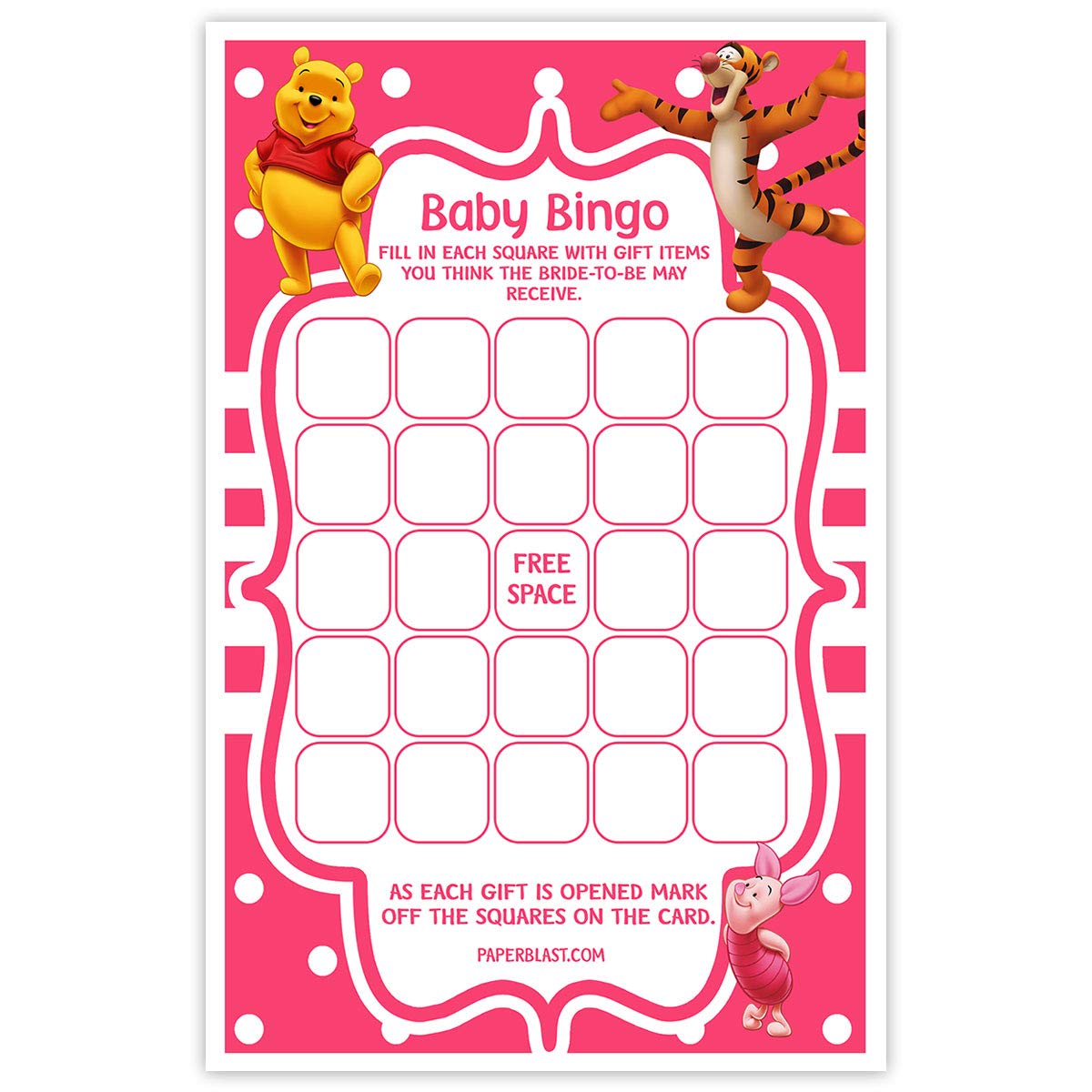 baby bingo items