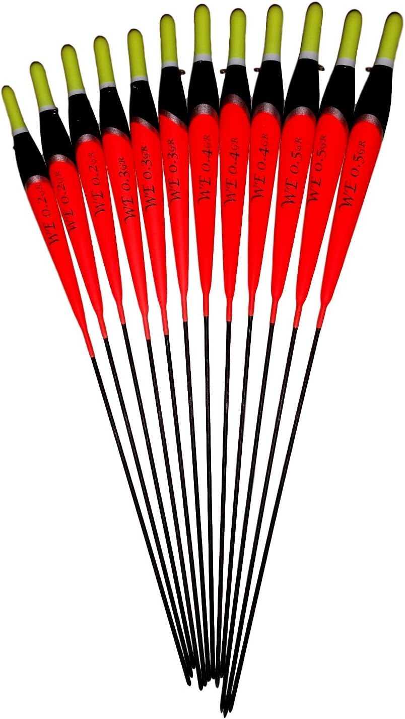 SRG Pole Floats 12 x Assorted Pole Floats (Pack 327Y12)