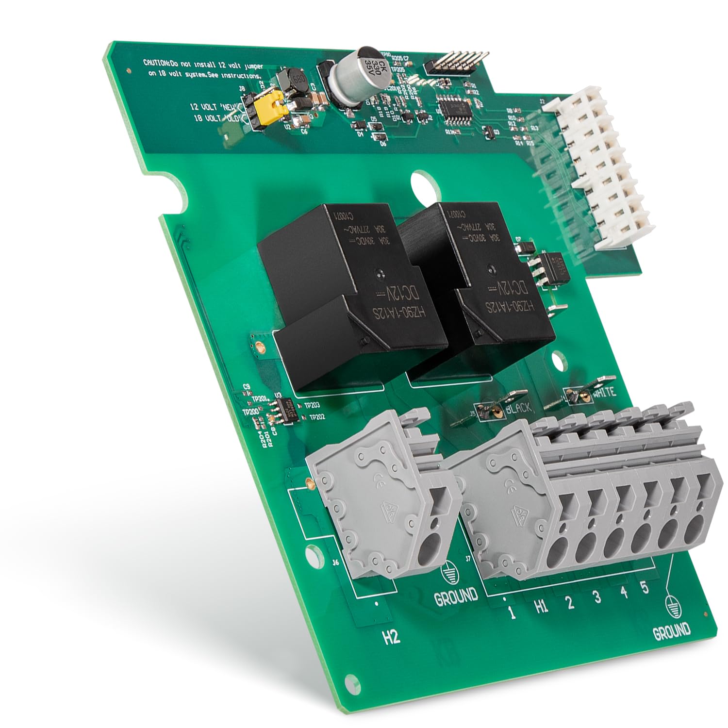 Photo 1 of 77119 Heater Relay Board for IQ2020 of Watkins Control Box 2001-2009, Includes Power Jumpers and Screws, Replaces 74618 73577