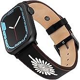 Wrangler® "Western Stitch" Leather Band for Apple Watch®, Embroidered Star, Fits all Apple Watch® Series and Sizes