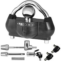 Trimax TWL100 Ultra-Max Adjustable Wheel Lock, Yellow/Black, Wheel