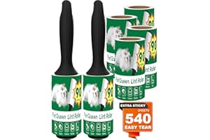 PetQueen Lint Rollers for Pet Hair, Extra Sticky Sheets Pet Hair Remover Roller, Lint Remover for Clothes Sofa Furniture Carp