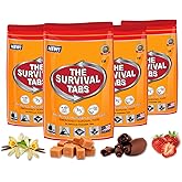 THE SURVIVAL TABS 8-Day Food Supply 96 Tabs Emergency Food Replacement Disaster Preparedness for Earthquake Flood Tsunami Glu