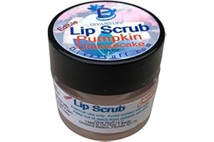 Diva Stuff Ultra Hydrating Lip Scrub for Soft Lips, Gentle Exfoliation, Moisturizer & Conditioner, Pumpkin Cheesecake – ¼ oz (Made in the USA)