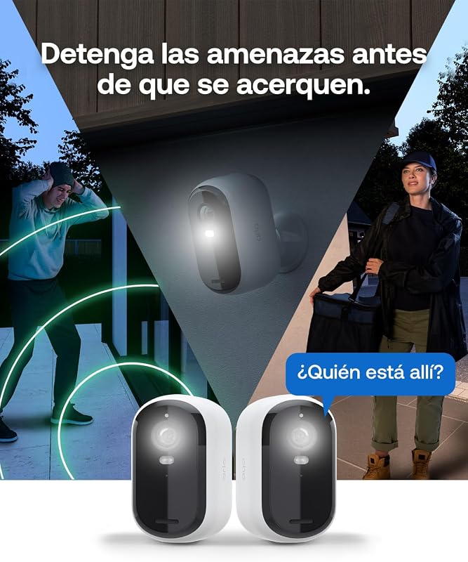 Essential 3 HD - Cámara de vigilancia para Exteriores, Color Negro