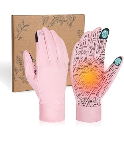 RIGWARL Thin Fleece Gloves For Cold Weather Waterproof Winter Gloves Men Women With