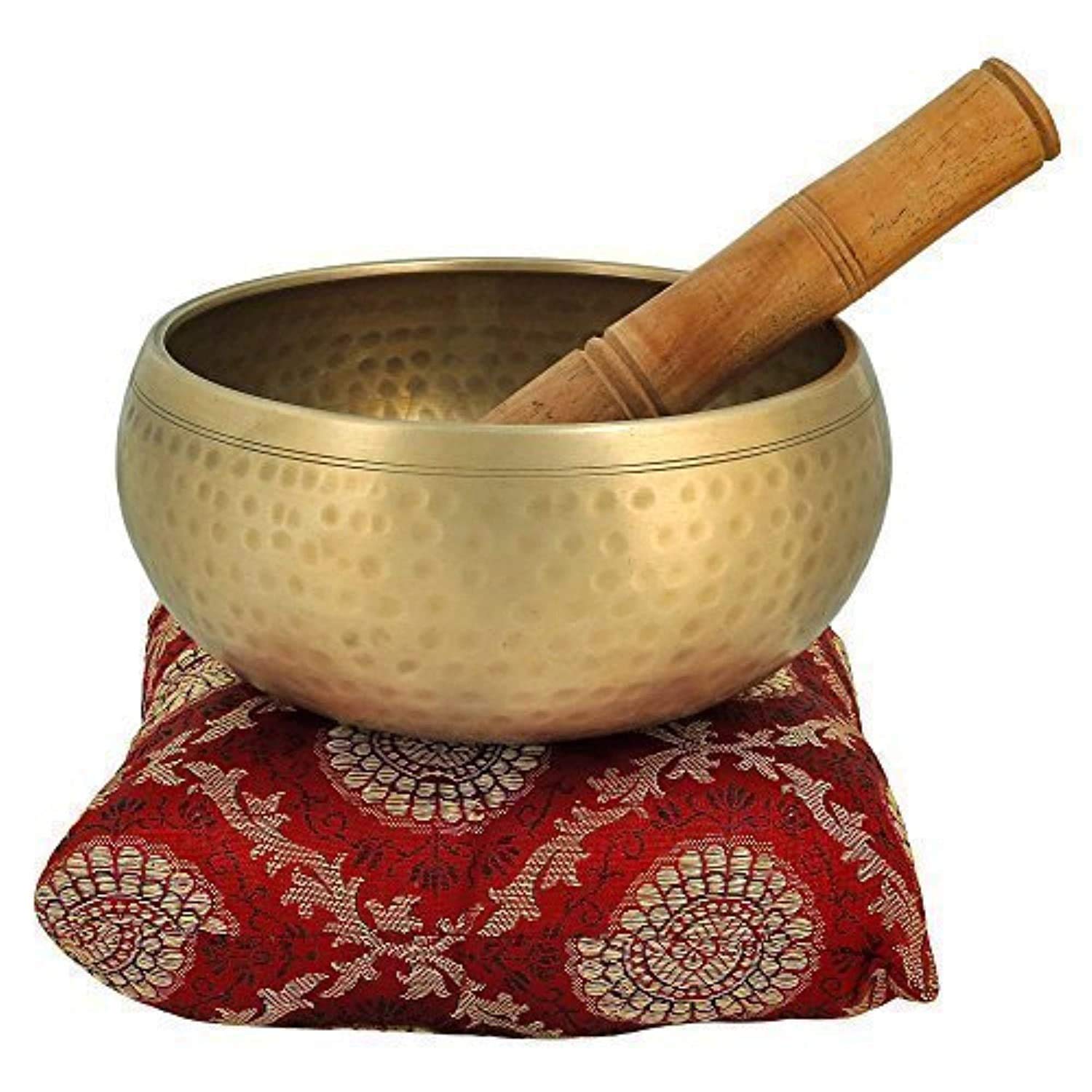 Mantr Brass Meditation Bowl with Stick and Cushion Amazon.in Electronics