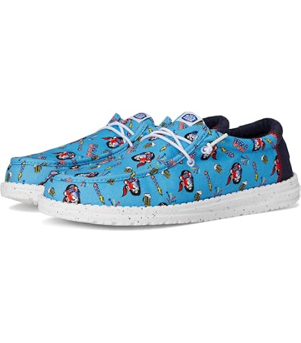 Hey Dude Wally Funk Party Palm Mens Loafer Shoes Sz 9 Peacoat Blue Multi Comfort Hey Dude Men main image 3