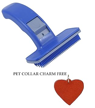 SRI Dog Plastic Slicker Brush with Press Key