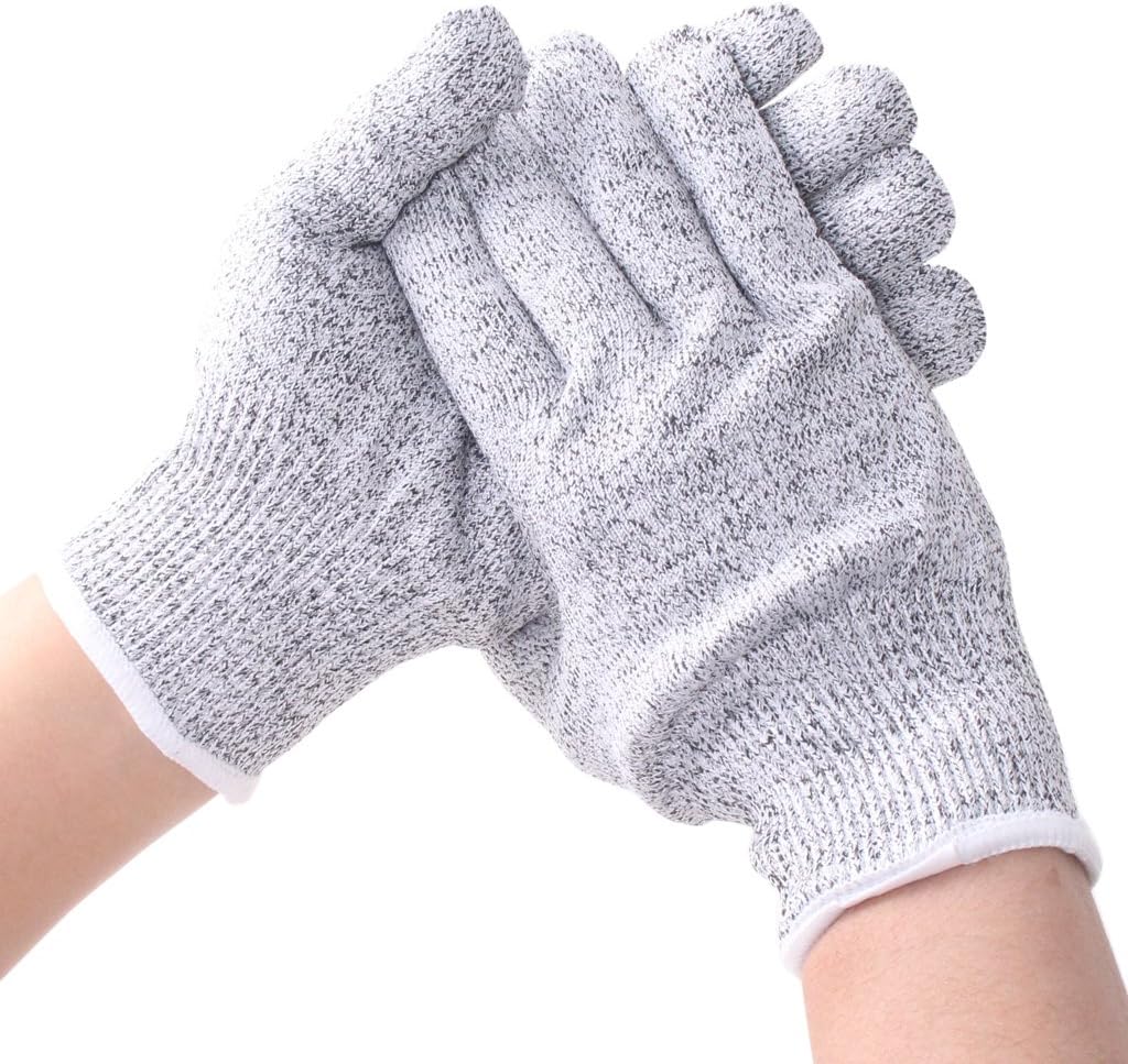 Cut Resistant Gloves by Stark Safe (1 Pair) Food Grade Level 5 Protection, Safety Gloves for Kitchen Food Prep, Cutting, Oyster Shucking, Mandolin Slicing, Meat Cutt (Extra Large)