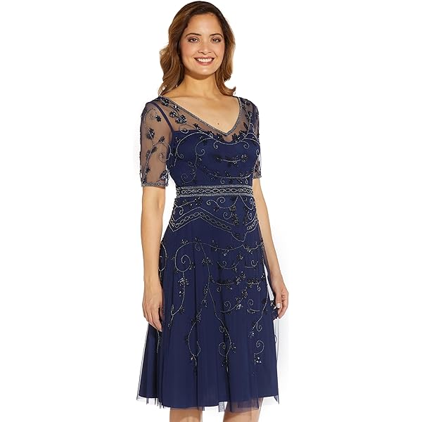 Amazon.com: Adrianna Papell Women's Beaded Illusion Sheath, Lead/Nude, 10 :  Clothing, Shoes & Jewelry