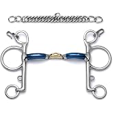 Cavalon Pelham Bit for Horses, Lozenge Sweet Iron Curb | Handforged sweet iron. Two rein positions from one mouthpiece: direct contact or curb leverage.