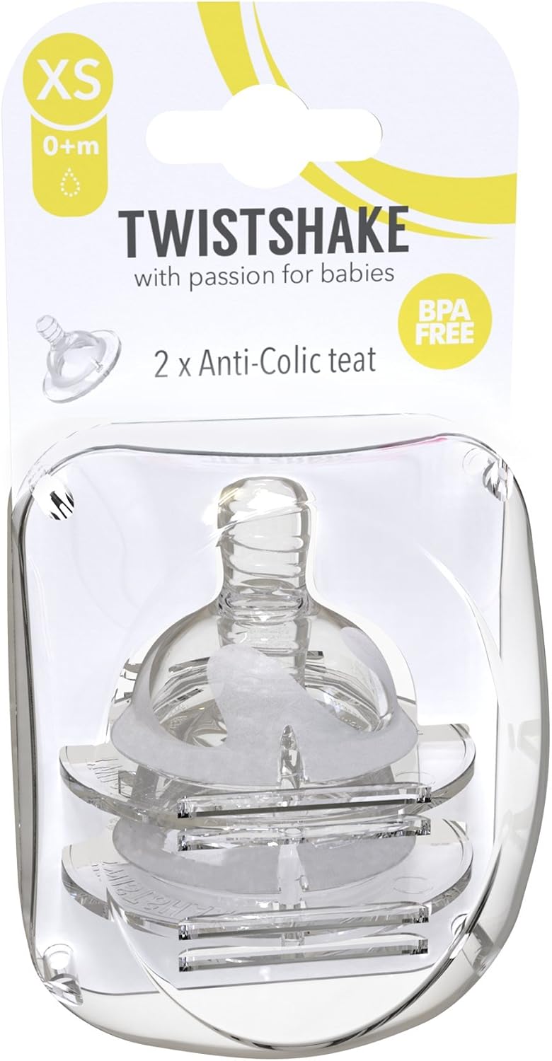 Twistshake Baby Anti-Colic Teats - Set of 2, X-Small (0M+), 1 count (Pack of 2) - Image 3