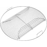 22" Cooking Grate Hinged for Weber 7436 Charcoal Grill, 7436 Round Grate | Replacement Part for Weber One-Touch, Performer and Bar-B-Kettle Series, Grill Grate BBQ for Weber Series, with Handle