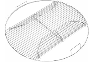 BBQ-YUMMY 22" Cooking Grate Hinged for Weber, 7436 Charcoal Grill Grate Round Hinged, Replacement Part for Weber One-Touch, Performer and Bar-B-Kettle Series, Grill Grate BBQ for Weber Series