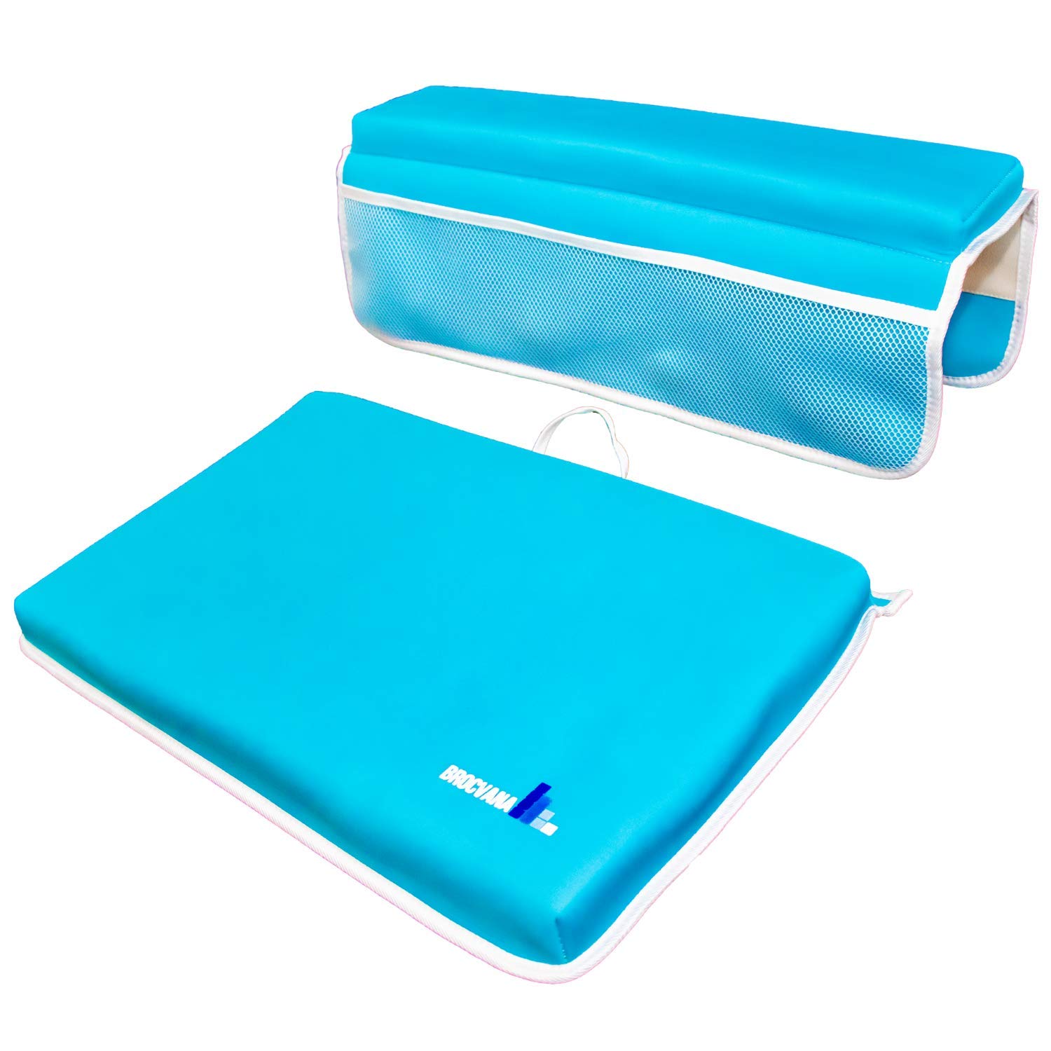 Buy Baby Bath Kneeler Mat and Elbow Rest Pad with Mesh Toy Organizer