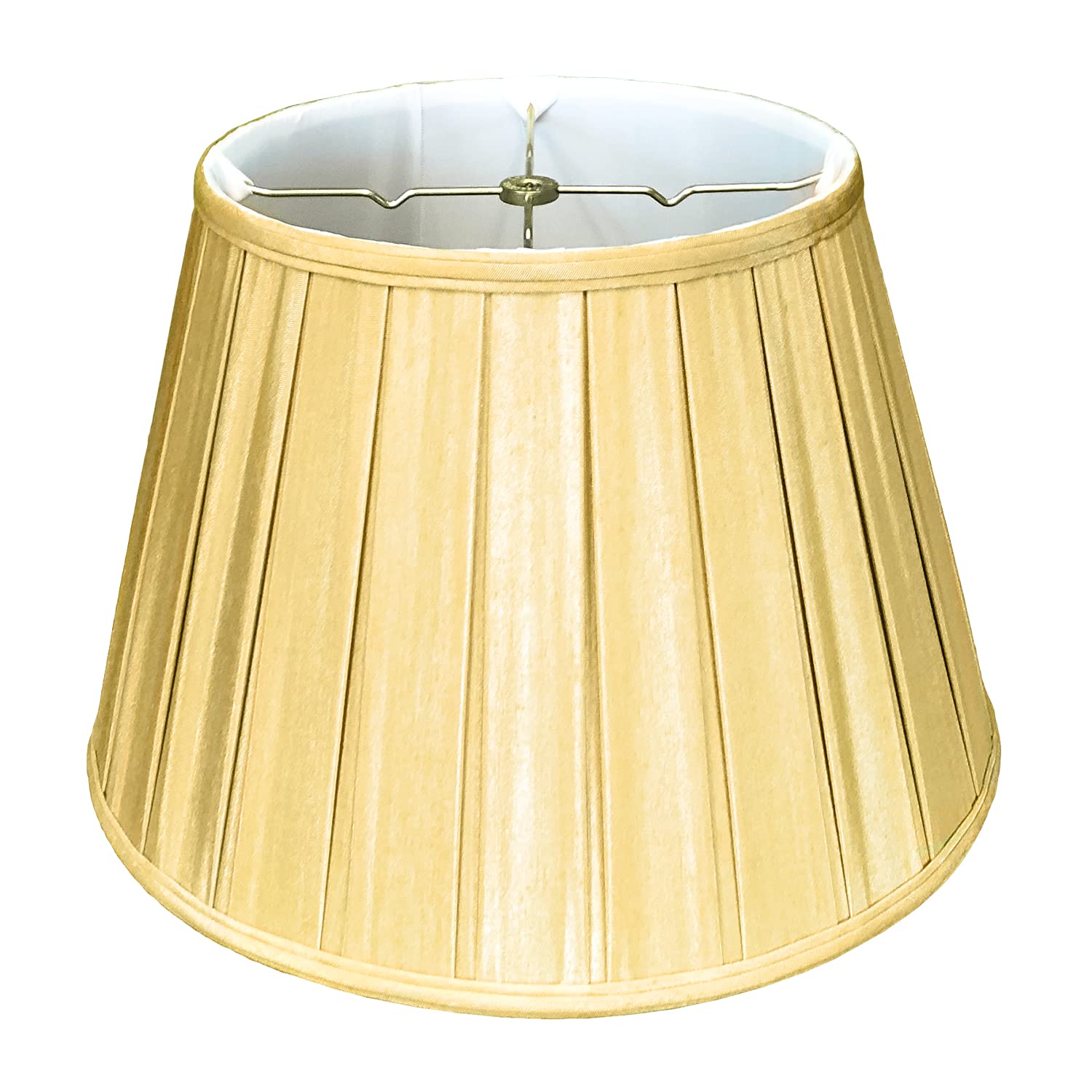 Royal Designs Empire English Pleat Basic Lamp Shade, Antique Gold, 12.5 x 20 x 13.5