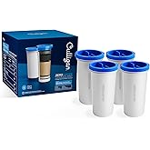 Culligan with ZeroWater Technology Replacement Filter 4-Pack, 5-Stage Advanced Water Filter – IAPMO Certified to Reduce Lead,