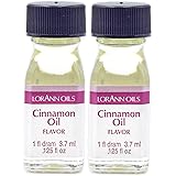 LorAnn Cinnamon Oil SS Flavor, 1 dram bottle (.0125 fl oz - 3.7ml) 2 Pack