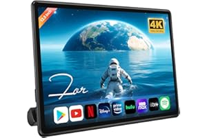 AINAVITO 13.5 Inch Android Car Headrest Monitor for Back Seat, Wireless Phone Mirroring Touch Screen Car TV with 4K Video Decoding/WiFi/Bluetooth/HDMI/USB Rear Seat Entertainment (4G+64G-1*Screen)