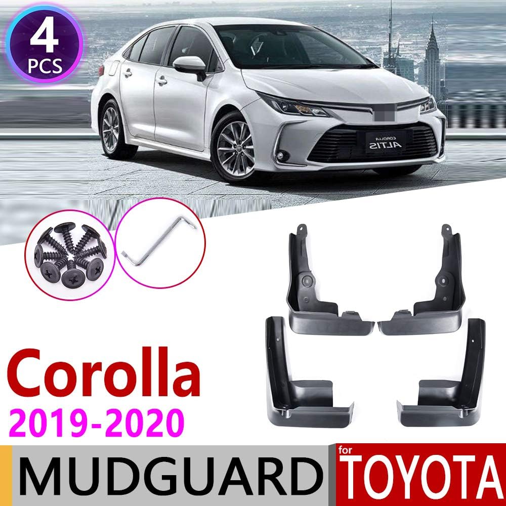 HZHAOWEI ,for Toyota Corolla Altis E210 Sedan Saloon 2019~2020 Front Rear Mudflap Fender Mudguards Mud Flaps Guard Splash Flap Accessories