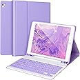 APHBZGE iPad Keyboard Case 9.7’’ for iPad 6/5th Gen 2018/2017,Bluetooth Keyboard for iPad Air 2/1, with Pencil Holder,Purple