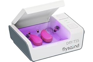 FLYSOUND Hearing Amplifiers Dryer Dehumidifier,Dual Mode Drying Selection,Hearing Amplifiers Drying Box Cleaning Kit,Removes Sweat & Moisture for Hearing Aids,Amplifiers,Earbuds