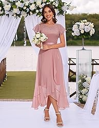 BeryLove Prom Dresses for Women Wedding Guest